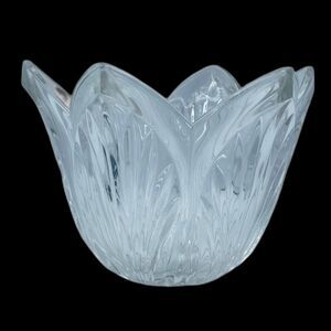 Marquis by Waterford Crystal Tulip Bowl - Heavy Scalloped Centerpiece